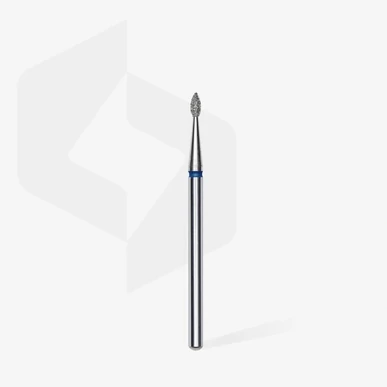 Capăt de freză/bit STALEKS diamantat albastru forma lacrimă mediu │EXPERT