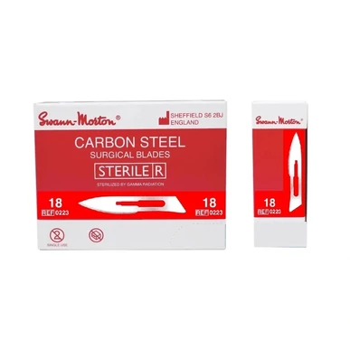 Swann-Morton lamă de bisturiu sterilă nr. 18 – 100 buc