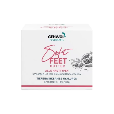 Unt pentru piele uscată GEHWOL FUSSKRAFT® Soft Feet cu rodie și moringa, 100 ml