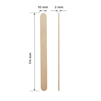 Spatule lemn natural STALEKS  │ 100 buc