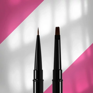 Pensulă dublă liner și gel STALEKS 7/7mm │ EXPERT