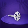 Imagine 1/4 - Disc pedichiură drept din metal Pododisc Staleks 